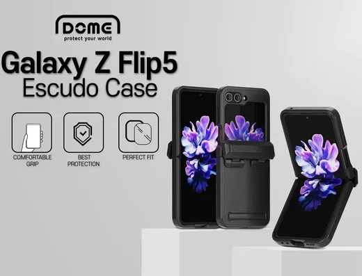 Whitestone Dome Escudo Case Samsung Galaxy Z Flip 5 Hoesje Zwart afbeelding 8