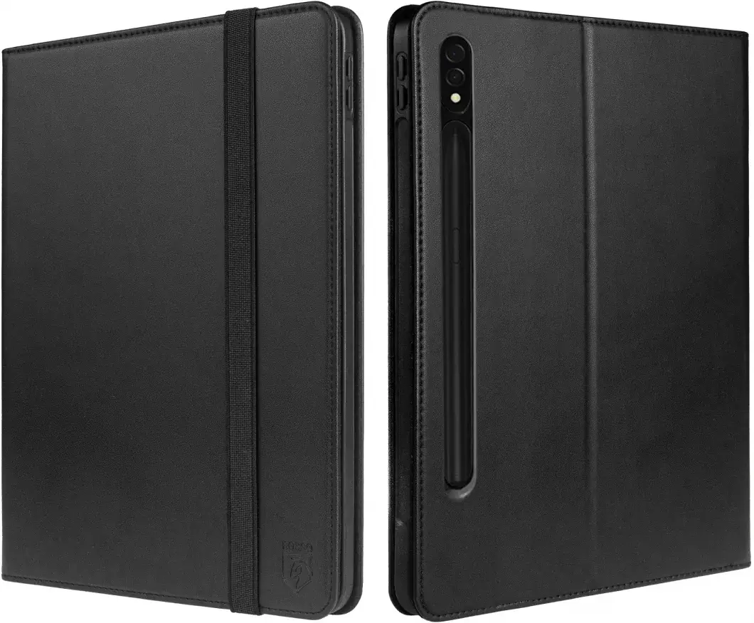 Rosso Element Samsung Galaxy Tab S10 Plus/S9 Plus Hoes Book Case Zwart afbeelding 2