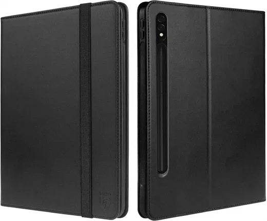 Rosso Element Samsung Galaxy Tab S10 Plus/S9 Plus Hoes Book Case Zwart afbeelding 2