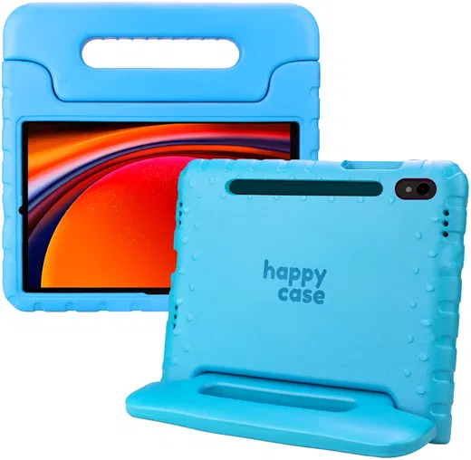 HappyCase Samsung Galaxy Tab S9 Kinder Tablethoes met Handvat Blauw afbeelding 1