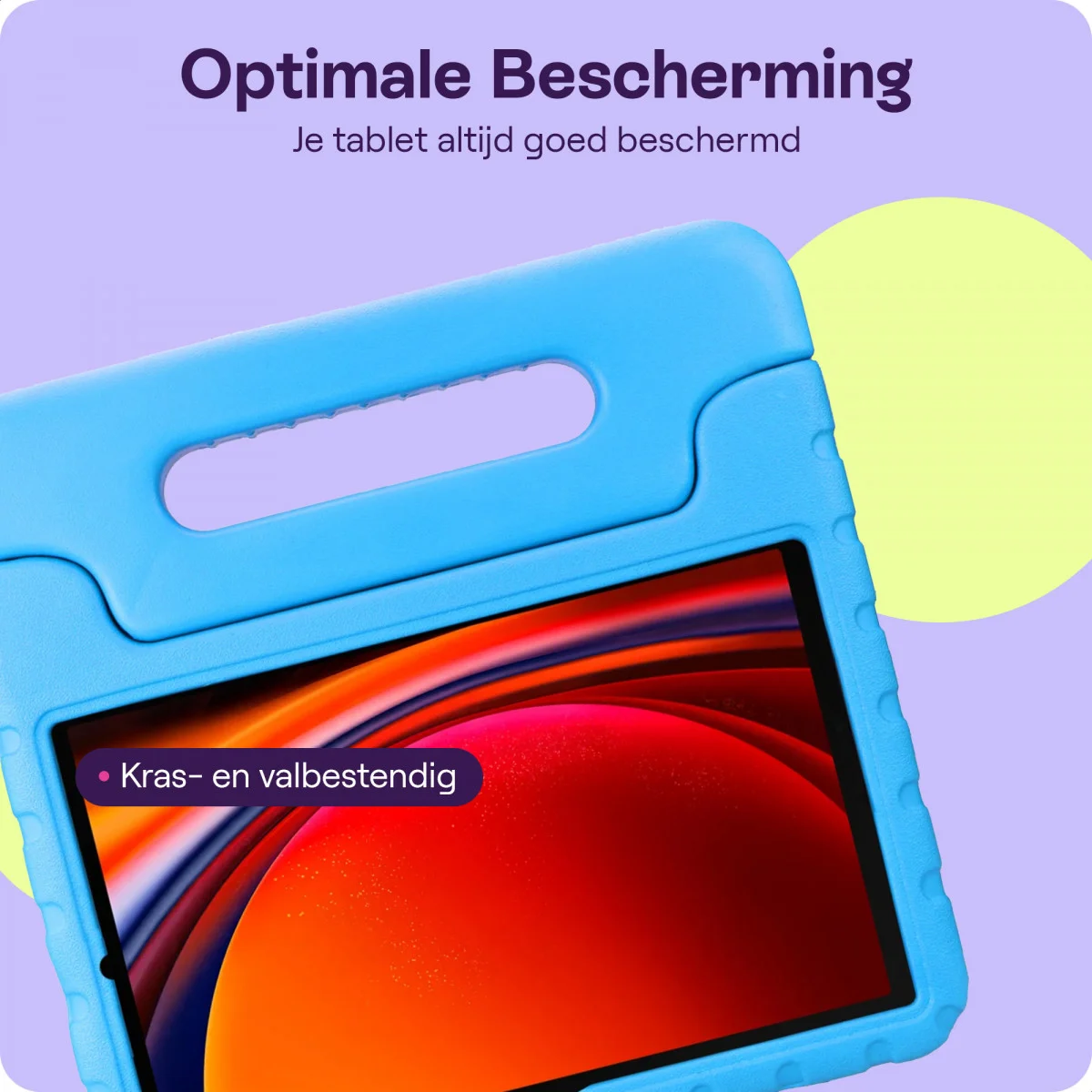 HappyCase Samsung Galaxy Tab S9 Kinder Tablethoes met Handvat Blauw afbeelding 6