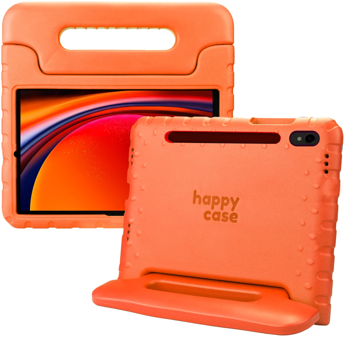 HappyCase Samsung Galaxy Tab S9 Kinder Tablethoes met Handvat Oranje afbeelding 1