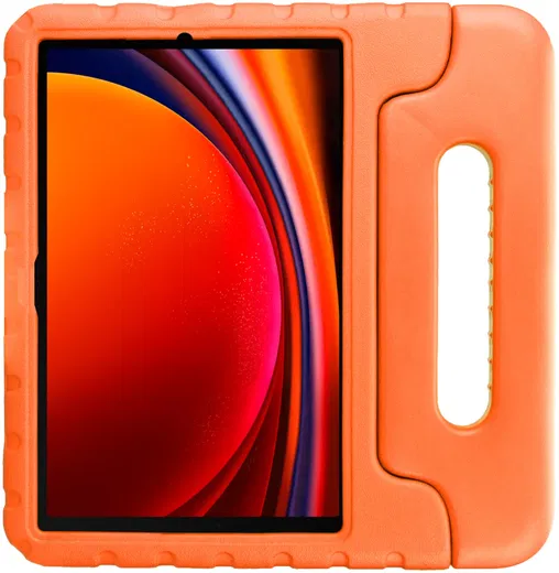 HappyCase Samsung Galaxy Tab S9 Kinder Tablethoes met Handvat Oranje afbeelding 2