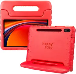 HappyCase Samsung Galaxy Tab S9 Kinder Tablethoes met Handvat Rood afbeelding