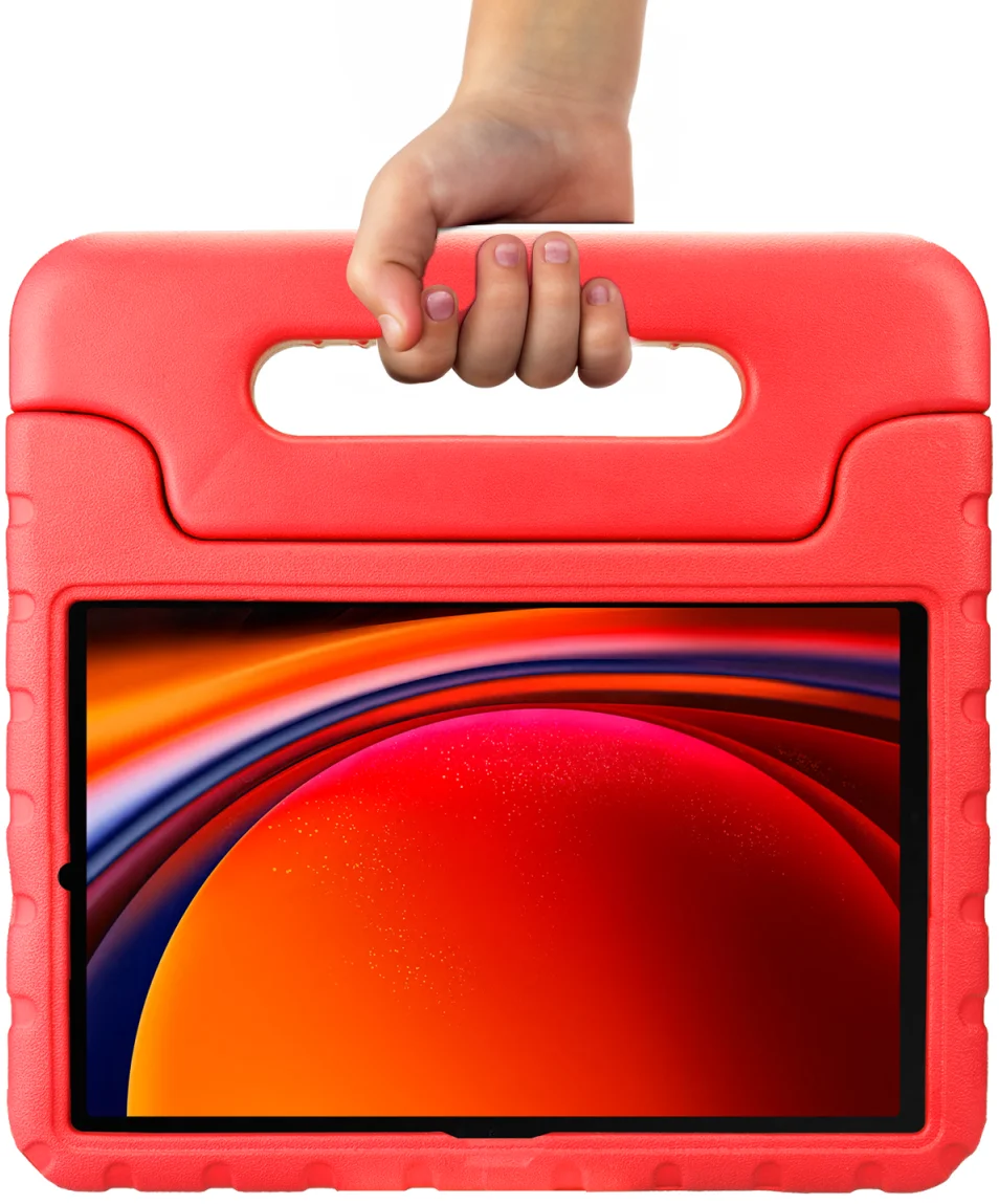 HappyCase Samsung Galaxy Tab S9 Kinder Tablethoes met Handvat Rood afbeelding 8
