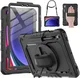 Samsung Tab S10 Lite / S10 FE / S9 (FE) Hoes met Screen Protector en Riem Zwart afbeelding 15