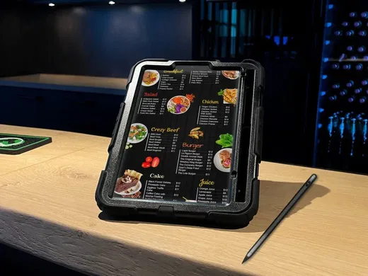 Samsung Galaxy Tab S10 Ultra/S9 Ultra Hoes met Screenprotector en Handriem Zwart afbeelding 10