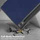Samsung Galaxy Tab S9 Hoes Tri-Fold Book Case met Standaard Blauw afbeelding 3