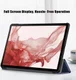 Samsung Galaxy Tab S9 Hoes Tri-Fold Book Case met Standaard Blauw afbeelding 9