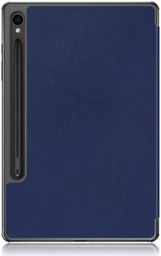 Samsung Galaxy Tab S9 Hoes Tri-Fold Book Case met Standaard Blauw afbeelding 12