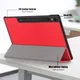 Samsung Galaxy Tab S9 Hoes Tri-Fold Book Case met Standaard Rood afbeelding 8