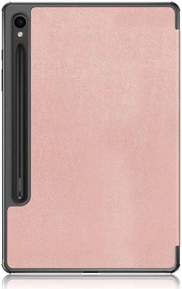 Samsung Galaxy Tab S9 Hoes Tri-Fold Book Case met Standaard Roze Goud afbeelding 12