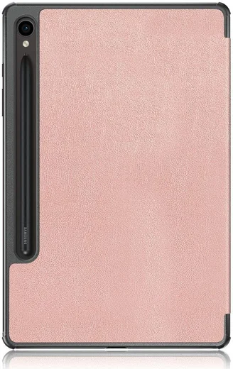 Samsung Galaxy Tab S9 Hoes Tri-Fold Book Case met Standaard Roze Goud afbeelding 12