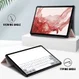 Samsung Galaxy Tab S9 Hoes Tri-Fold Book Case met Standaard Roze Goud afbeelding 6