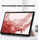Samsung Galaxy Tab S9 Hoes Tri-Fold Book Case met Standaard Roze Goud afbeelding 10