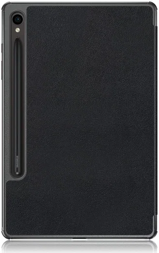 Samsung Galaxy Tab S9 Hoes Tri-Fold Book Case met Standaard Zwart afbeelding 2