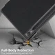 Samsung Galaxy Tab S9 Hoes Tri-Fold Book Case met Standaard Zwart afbeelding 3