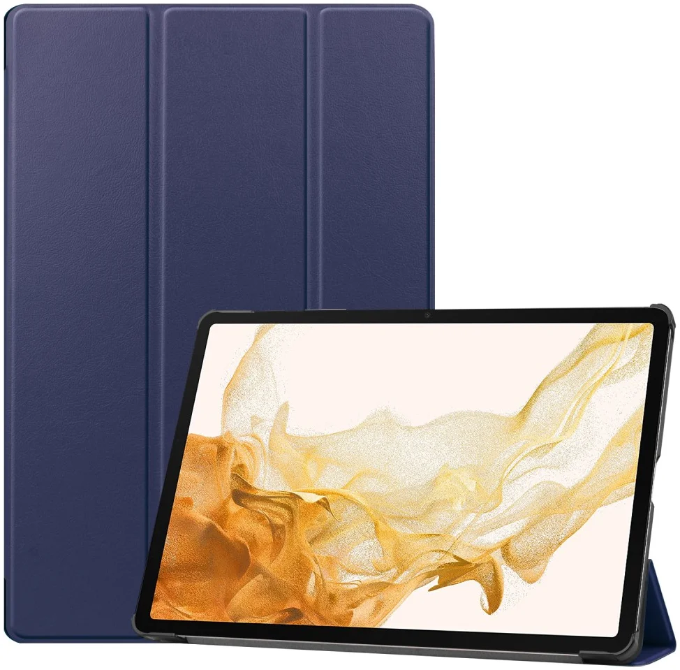 Samsung Galaxy Tab S10+ / S9+ / S9 FE+ Hoes Book Case met Standaard Blauw afbeelding 1