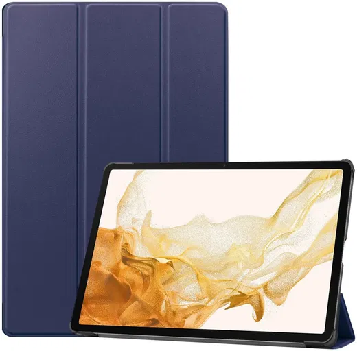 Samsung Galaxy Tab S10+ / S9+ / S9 FE+ Hoes Book Case met Standaard Blauw afbeelding 1