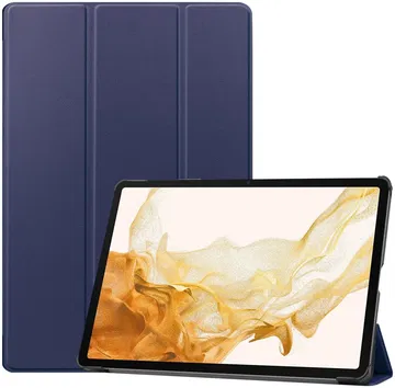 Samsung Galaxy Tab S10+ / S9+ / S9 FE+ Hoes Book Case met Standaard Blauw