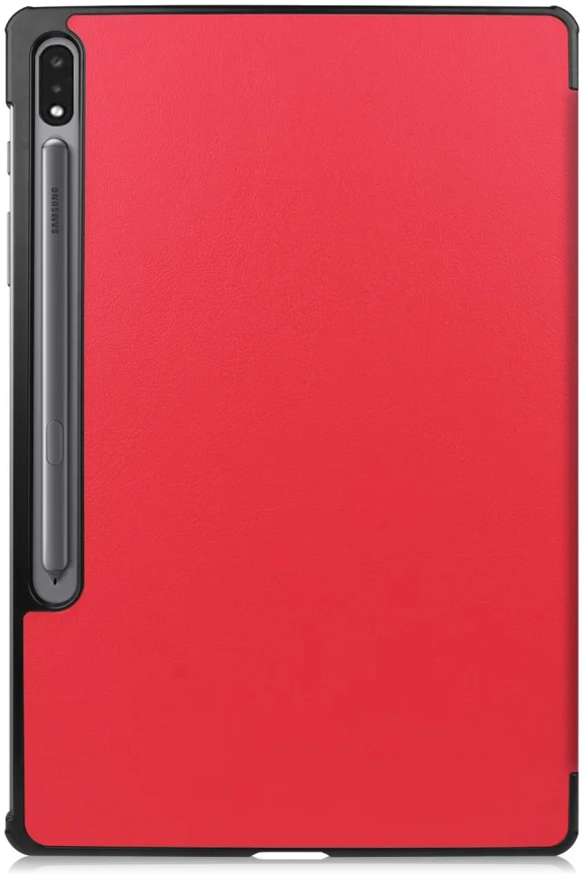 Samsung Galaxy Tab S10+ / S9+ / S9 FE+ Hoes Book Case met Standaard Rood afbeelding 9