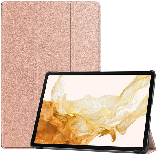 Samsung Galaxy Tab S10+ / S9+ / S9 FE+ Hoes Book Case met Standaard Roze afbeelding 1