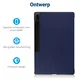 Samsung Galaxy Tab S11 Ultra / S10 Ultra Hoes Tri-Fold Book Case Standaard Blauw afbeelding 3