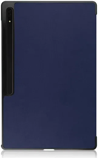 Samsung Galaxy Tab S11 Ultra / S10 Ultra Hoes Tri-Fold Book Case Standaard Blauw afbeelding 11