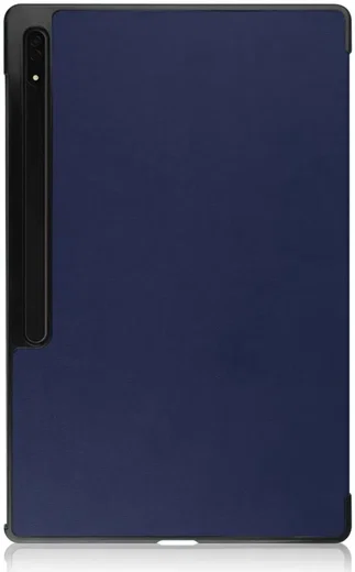 Samsung Tab S12 Ultra / S11 Ultra Hoes Tri-Fold Book Case Standaard Blauw afbeelding 11