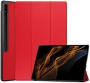 Samsung Galaxy Tab S11 Ultra / S10 Ultra Hoes Tri-Fold Book Case Standaard Rood