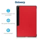 Samsung Galaxy Tab S10 Ultra / S9 Ultra Hoes Tri-Fold Book Case Standaard Rood afbeelding 3