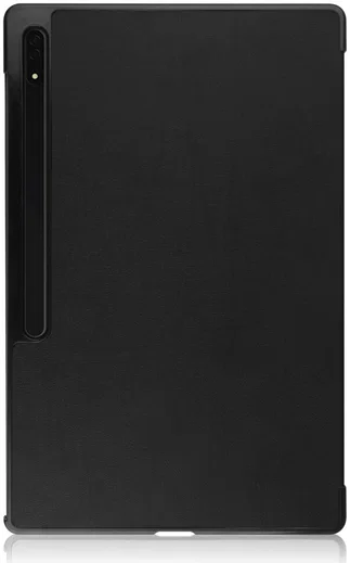 Samsung Tab S10 Ultra/S9 Ultra/S8 Ultra Hoes Tri-Fold Book Case Standaard Zwart afbeelding 11