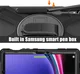 Samsung Tab S10 Lite / S10 FE / S9 FE / S9 Hoes met Kickstand en Handriem Zwart afbeelding 9