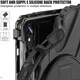 Samsung Tab S10 Lite / S10 FE / S9 FE / S9 Hoes met Kickstand en Handriem Zwart afbeelding 10