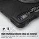 Samsung Tab S10 Lite / S10 FE / S9 FE / S9 Hoes met Kickstand en Handriem Zwart afbeelding 11