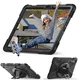 Samsung Tab S10 Lite / S10 FE / S9 FE / S9 Hoes met Kickstand en Handriem Zwart afbeelding 7