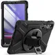 Samsung Tab S10+/S9+/S9 FE+ Hoes met Kickstand en Handriem Zwart afbeelding 1