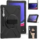 Samsung Galaxy Tab S9 Ultra Hoes met Kickstand en Handriem Zwart afbeelding 8
