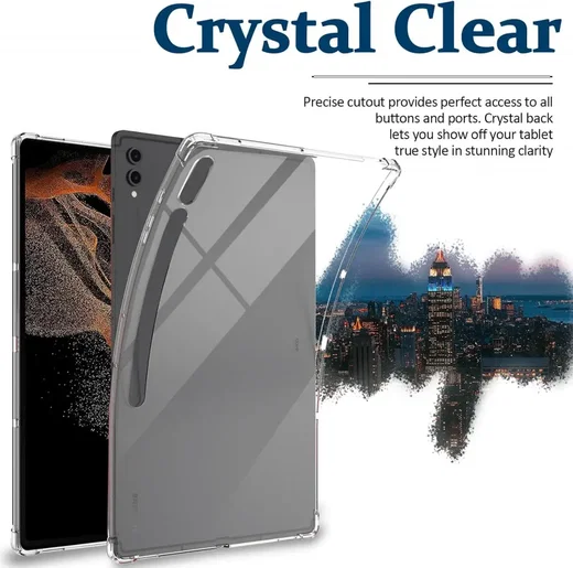Samsung Galaxy Tab S9 Ultra Schokbestendige TPU Back Cover Transparant afbeelding 4