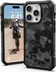 Urban Armor Gear Pathfinder Apple iPhone 15 Pro Hoesje Back Cover Camo afbeelding
