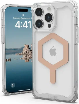 Urban Armor Gear Plyo iPhone 15 Pro Max Hoesje met MagSafe Ice Roze