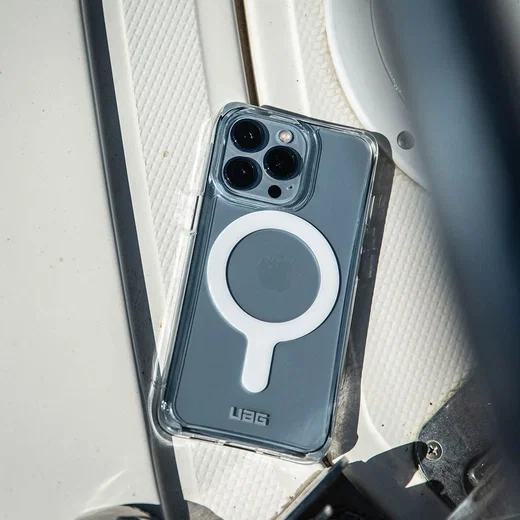 Urban Armor Gear Plyo iPhone 15 Pro Max Hoesje met MagSafe Ice Roze afbeelding 5