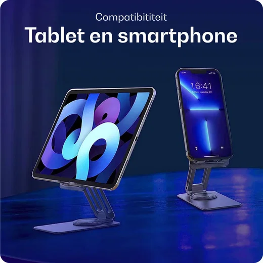 Buddi Draaibare Tablet / Smartphone Bureau Houder Spacegrijs afbeelding 8