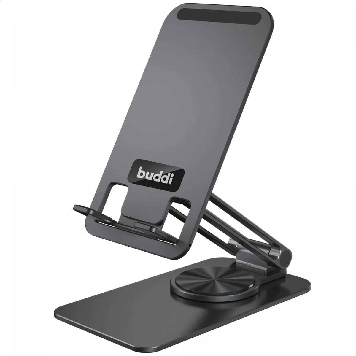 Buddi Draaibare Tablet / Smartphone Bureau Houder Spacegrijs afbeelding 10
