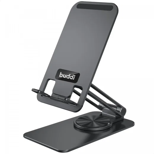 Buddi Draaibare Tablet / Smartphone Bureau Houder Spacegrijs afbeelding 10
