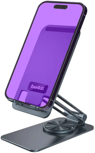 Buddi Draaibare Tablet / Smartphone Bureau Houder Spacegrijs afbeelding 1