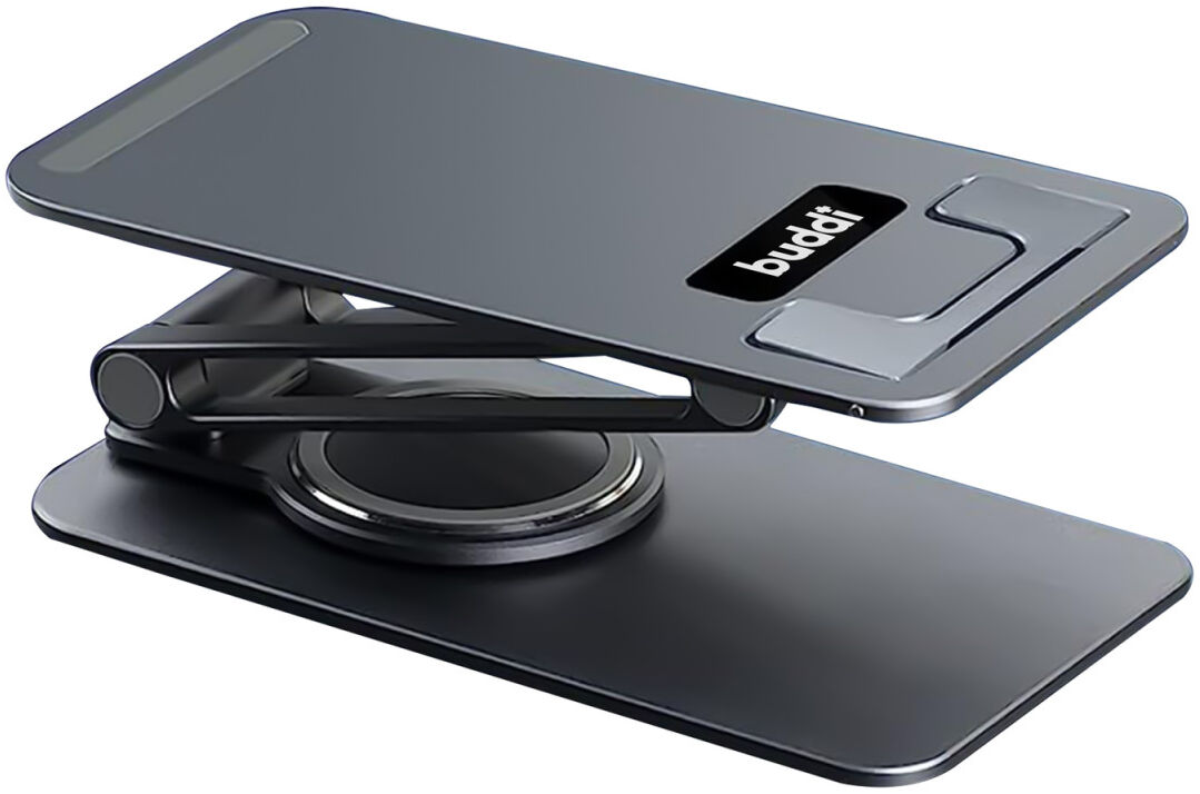 Buddi Draaibare Tablet / Smartphone Bureau Houder Spacegrijs afbeelding 11