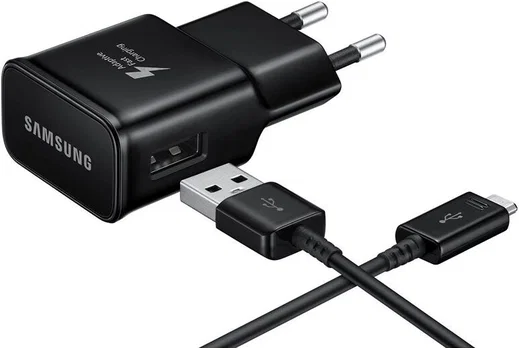 Originele Samsung 15W Travel Adapter met Micro-USB Kabel 1 Meter Zwart afbeelding 1