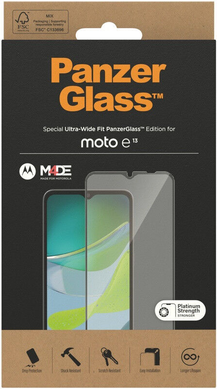 PanzerGlass Ultra-Wide Motorola Moto E13 Screen Protector afbeelding 2