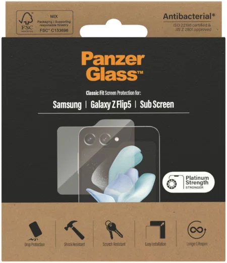 PanzerGlass Classic Fit Samsung Galaxy Z Flip 5 Screen Protector afbeelding 4